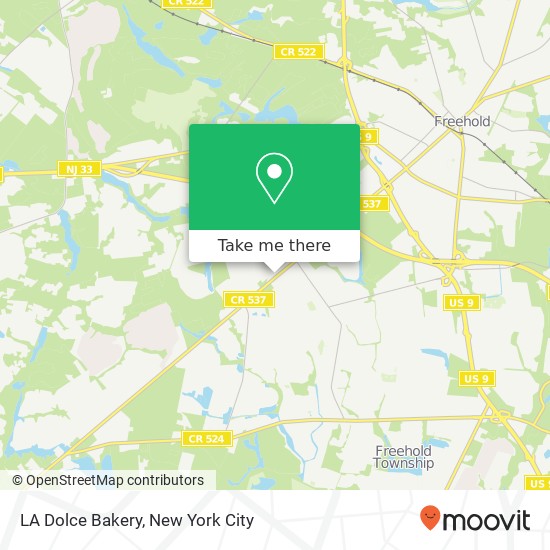 Mapa de LA Dolce Bakery