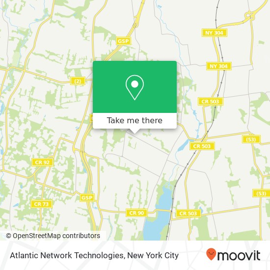 Mapa de Atlantic Network Technologies