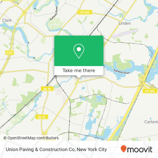 Union Paving & Construction Co map
