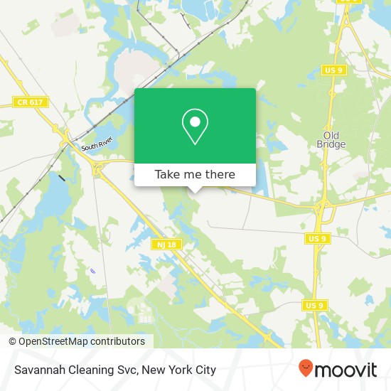 Mapa de Savannah Cleaning Svc