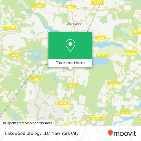 Lakewood Urology LLC map