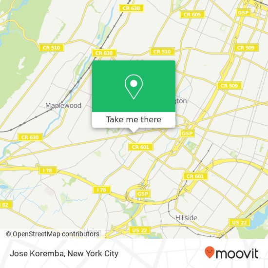 Mapa de Jose Koremba