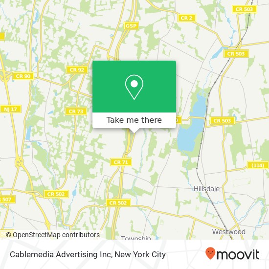 Cablemedia Advertising Inc map