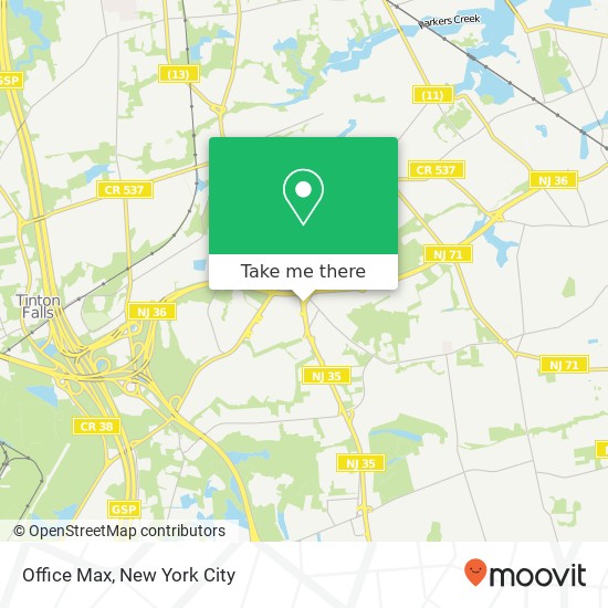 Mapa de Office Max