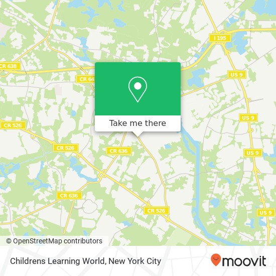 Childrens Learning World map