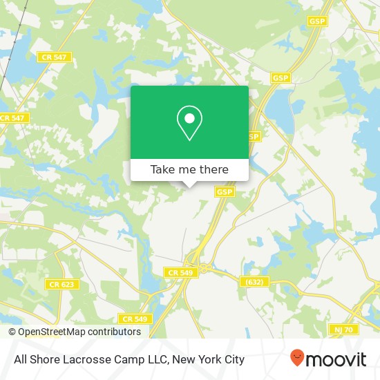 Mapa de All Shore Lacrosse Camp LLC