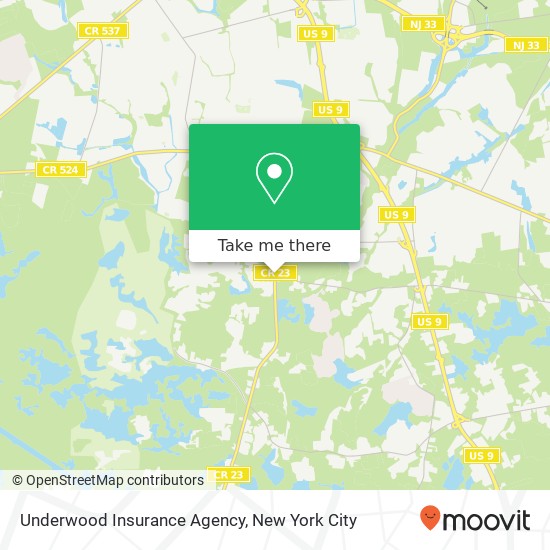 Underwood Insurance Agency map