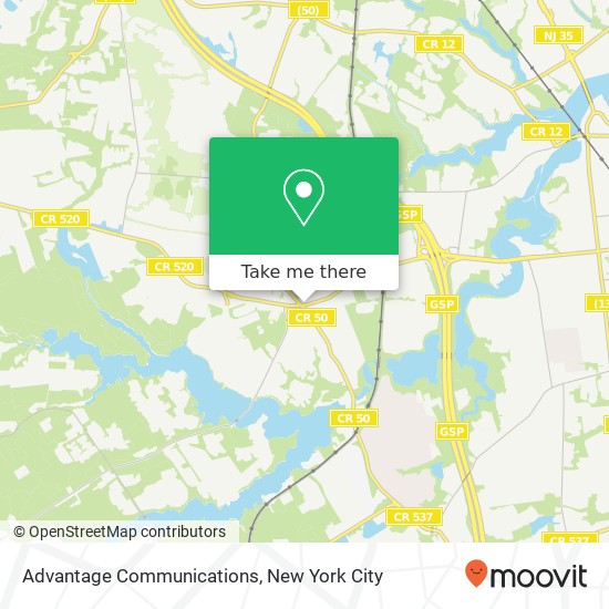 Advantage Communications map