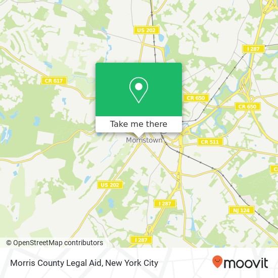 Mapa de Morris County Legal Aid