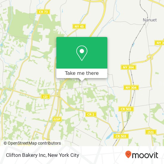 Clifton Bakery Inc map