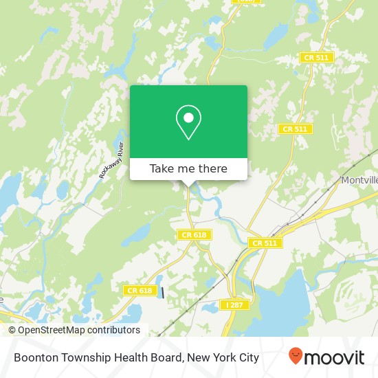 Boonton Township Health Board map