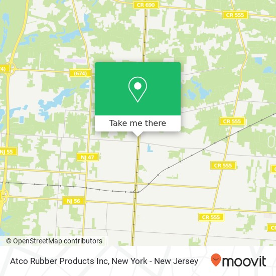 Atco Rubber Products Inc map