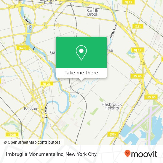 Mapa de Imbruglia Monuments Inc