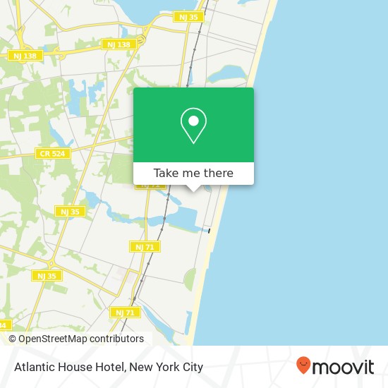 Atlantic House Hotel map