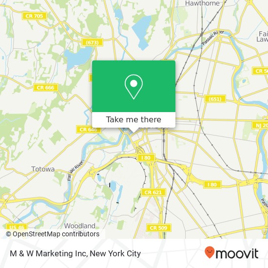 Mapa de M & W Marketing Inc