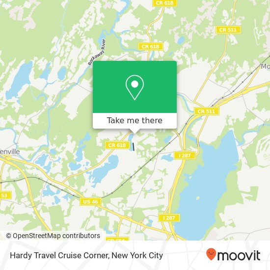 Mapa de Hardy Travel Cruise Corner