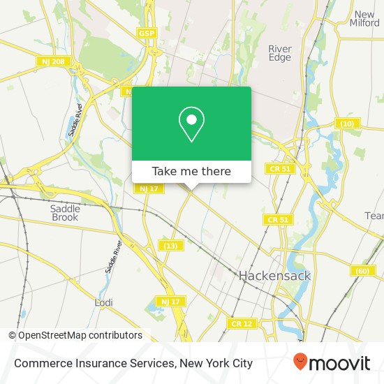 Commerce Insurance Services map