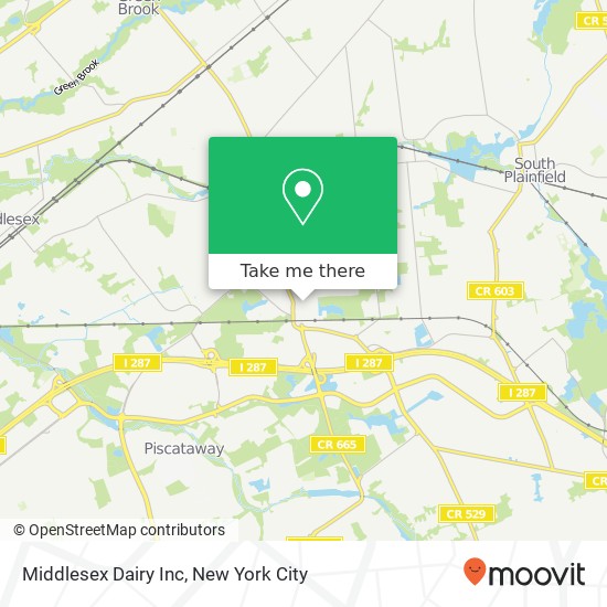 Mapa de Middlesex Dairy Inc