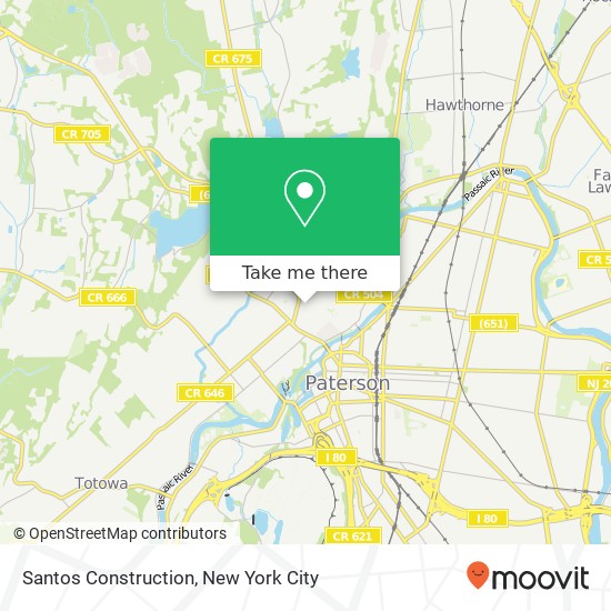 Santos Construction map