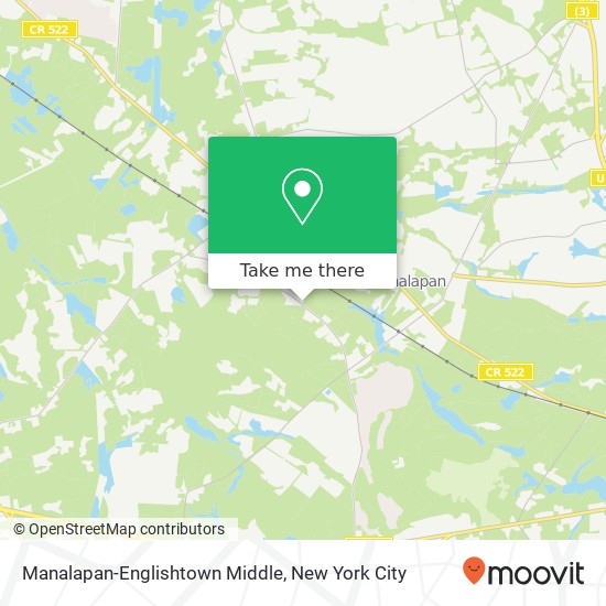 Mapa de Manalapan-Englishtown Middle