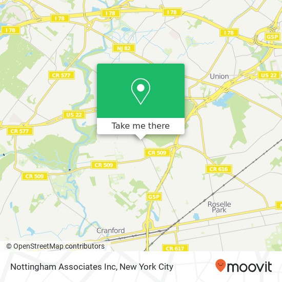 Nottingham Associates Inc map