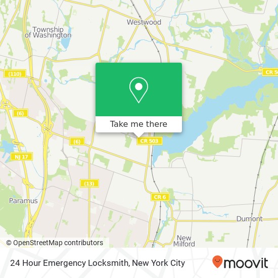 24 Hour Emergency Locksmith map