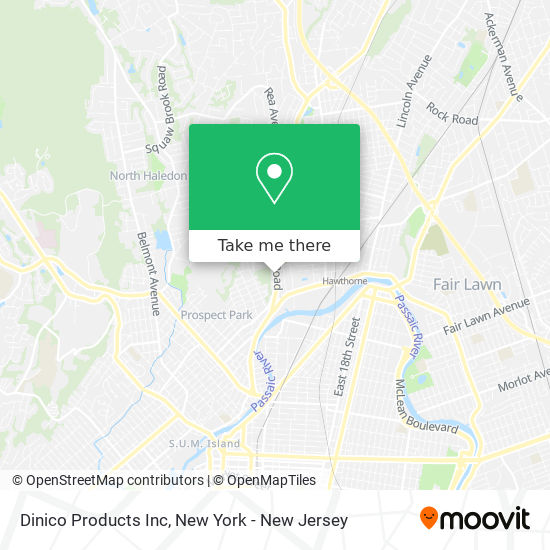 Dinico Products Inc map