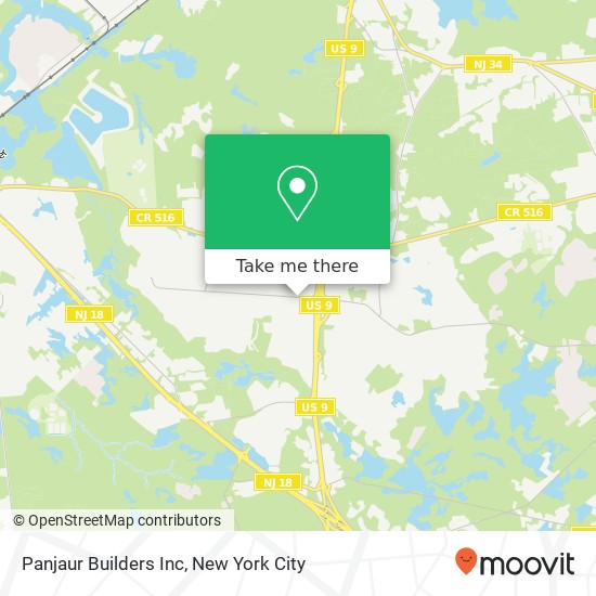 Mapa de Panjaur Builders Inc
