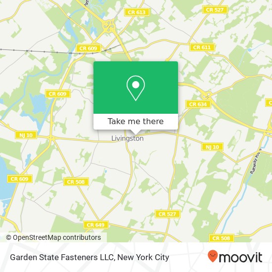 Mapa de Garden State Fasteners LLC