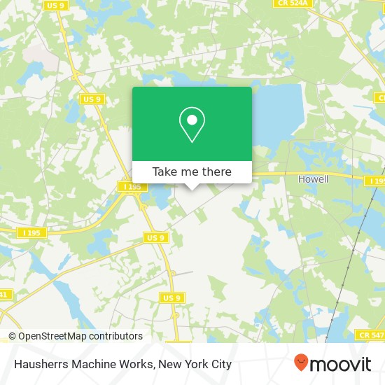 Hausherrs Machine Works map