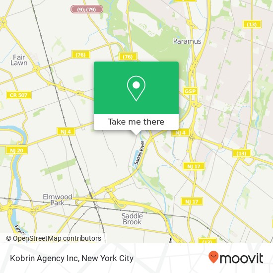 Mapa de Kobrin Agency Inc