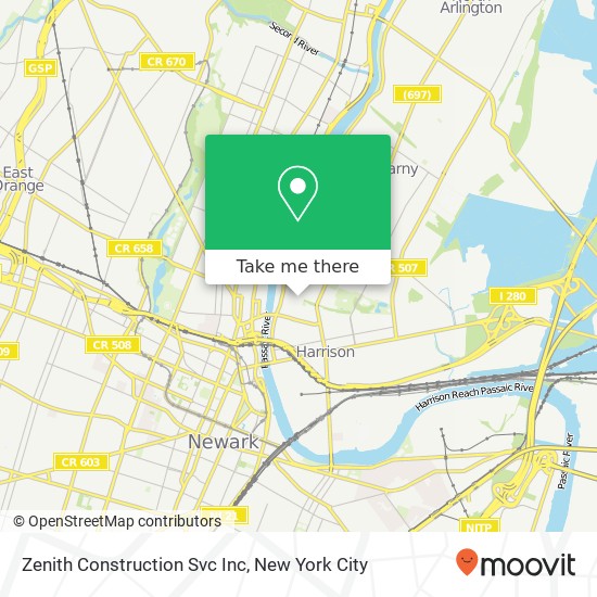 Mapa de Zenith Construction Svc Inc