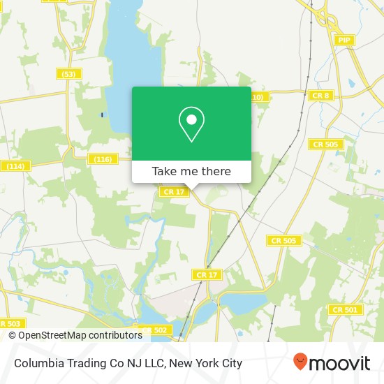 Columbia Trading Co NJ LLC map