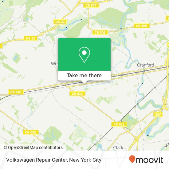 Mapa de Volkswagen Repair Center