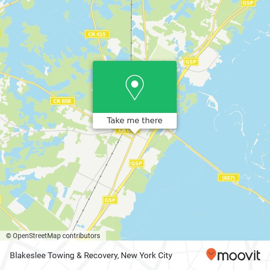Mapa de Blakeslee Towing & Recovery