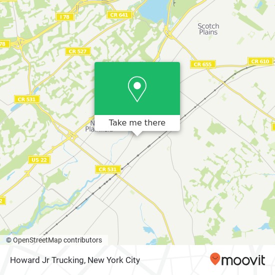 Howard Jr Trucking map