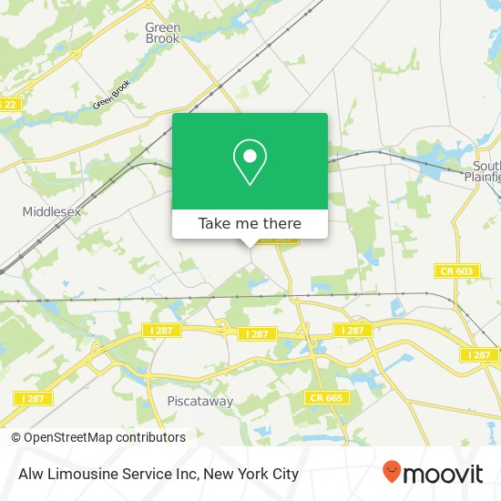 Alw Limousine Service Inc map
