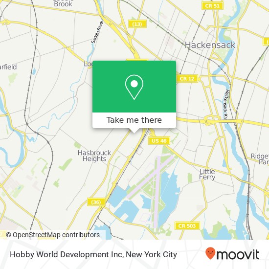 Hobby World Development Inc map