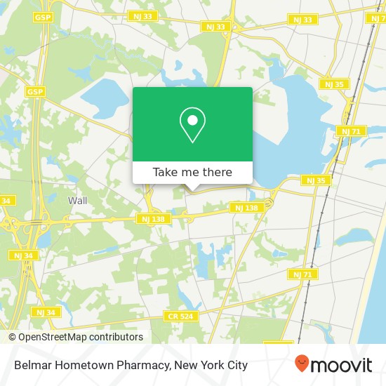 Mapa de Belmar Hometown Pharmacy
