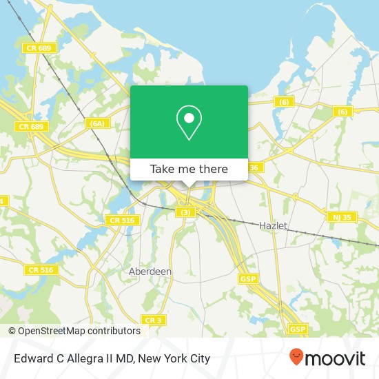 Edward C Allegra II MD map