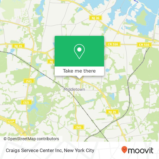 Craigs Servece Center Inc map