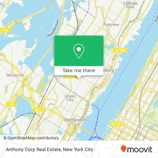 Anthony Corp Real Estate map