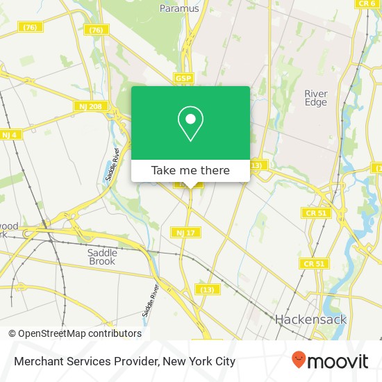 Merchant Services Provider map