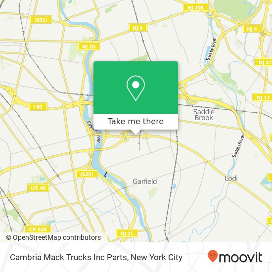 Cambria Mack Trucks Inc Parts map