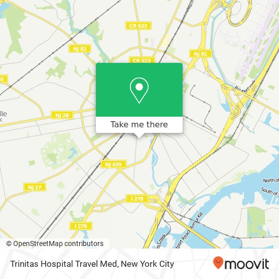 Mapa de Trinitas Hospital Travel Med