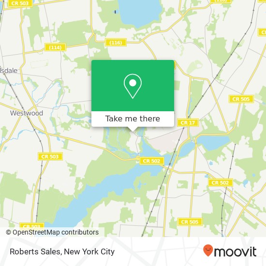 Roberts Sales map