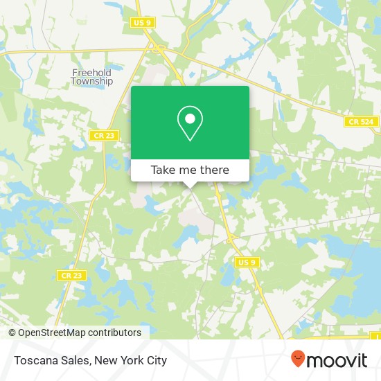 Toscana Sales map