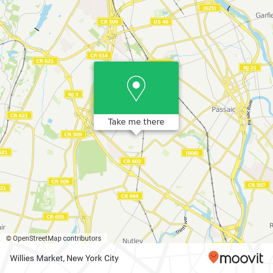 Willies Market map