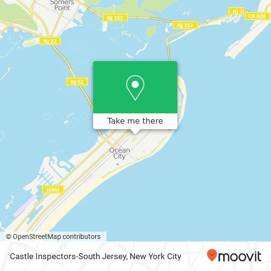 Castle Inspectors-South Jersey map