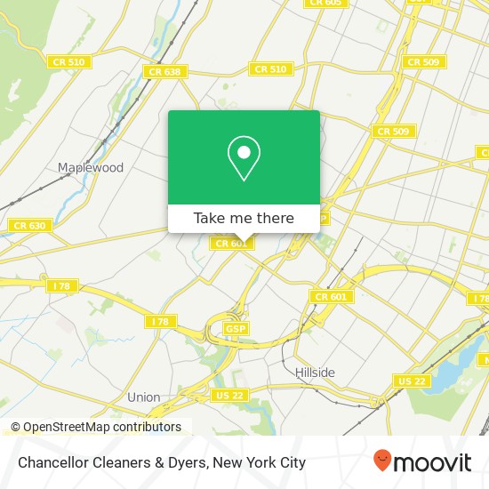 Chancellor Cleaners & Dyers map